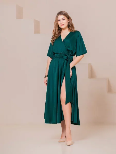 OnLady Сукня міді Смарагдовий 