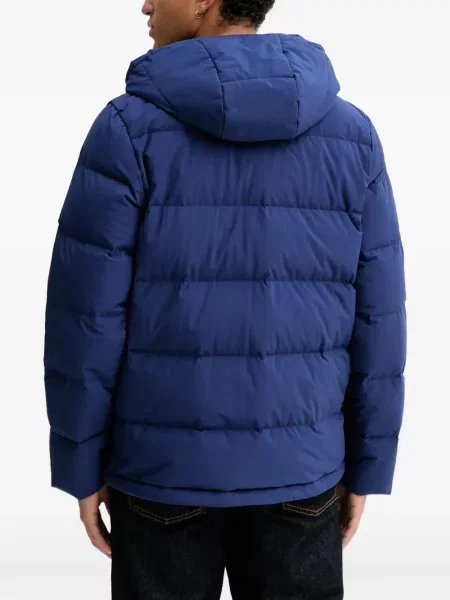 Kalhoty Adidas s kapucí s potiskem modré