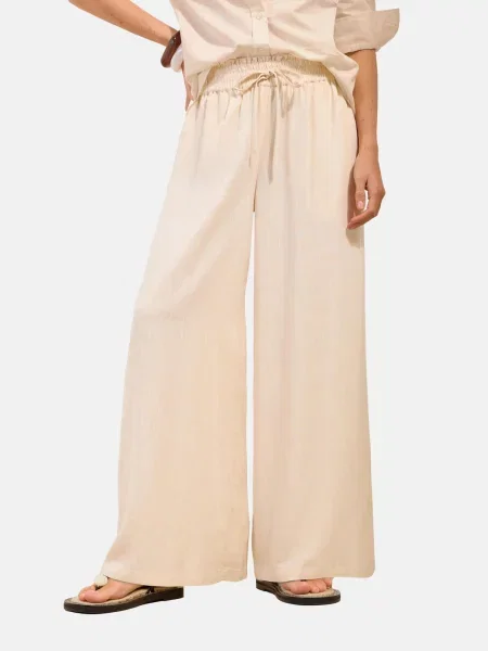 Friends Like These Pantaloni Palazzo deschis bej