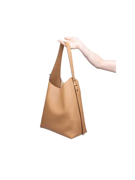 Torebka hobo Tory Burch skórzana brązowa