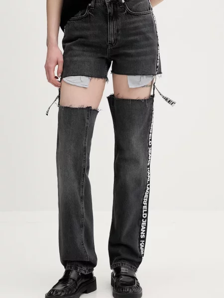 Karl Lagerfeld Jeans jeansy straight szare