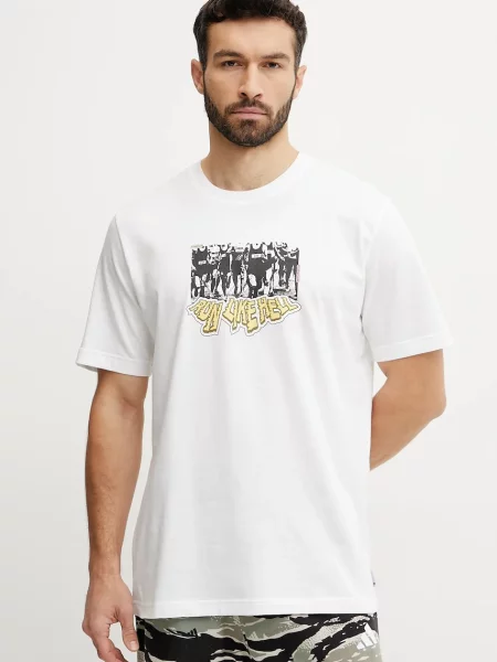 Тениска adidas Originals TS Crowd с принт бяло