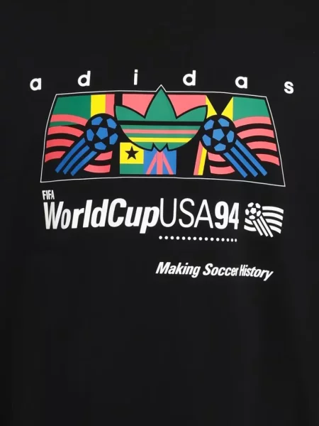 Pantaloni scurți Adidas cu imagine negru