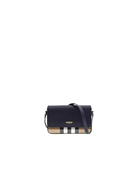 Torebka Burberry w kratkę czarna