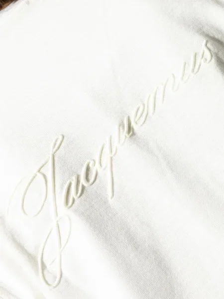 Cardigan Jacquemus cu broderie alb