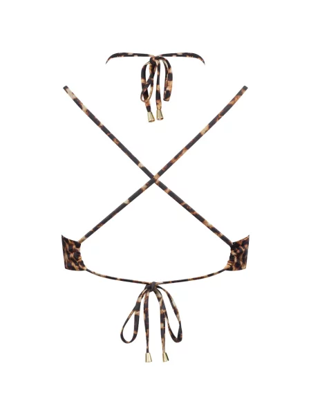 Bikini Maison Close cu imagine cu model leopard maro