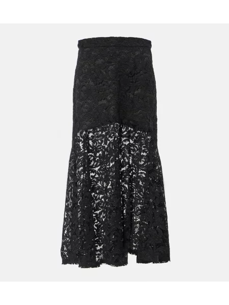 Maksi spódnica maxi Patou koronkowa czarna