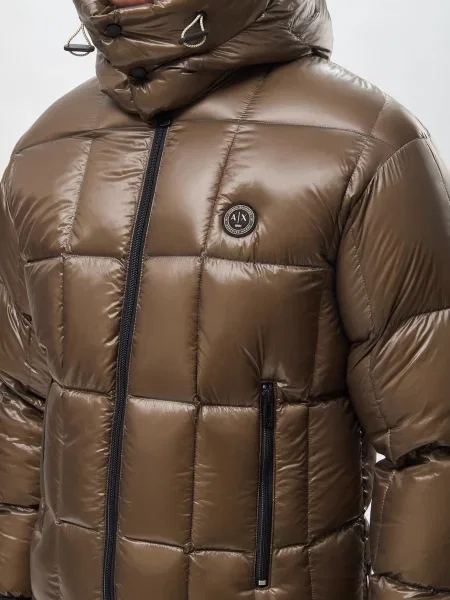Пуховик Armani Exchange коричневий