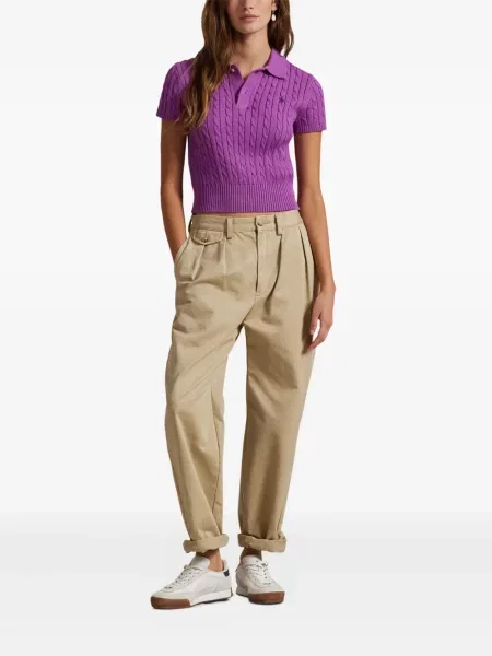 Căciulă Polo Ralph Lauren cu broderie tricotate de costum albastru