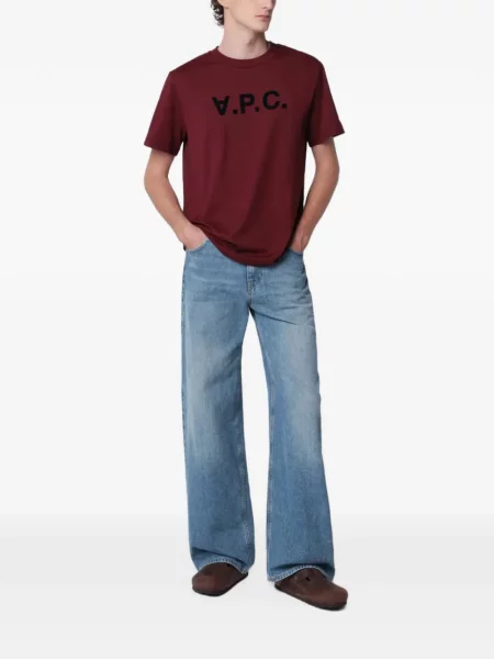 Tricou A.p.c. cu imagine roșu