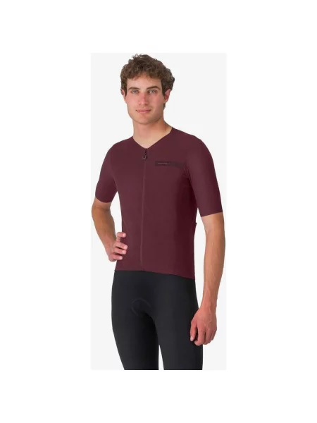 Koszulka rowerowa Castelli Premio Evo bordo XS fioletowy