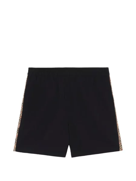 Slip de baie Burberry în carouri negru