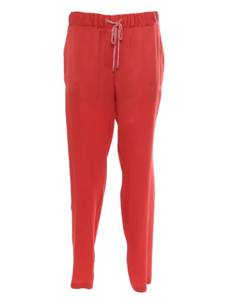 Pantaloni Lorena Antoniazzi roșu