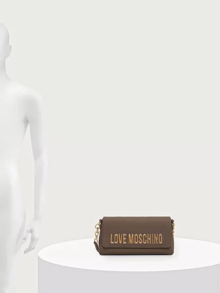 Кожаная сумка Love Moschino