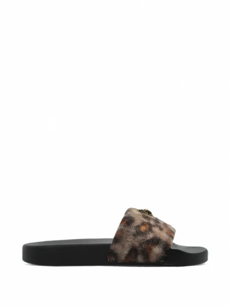 Papuci Kurt Geiger London cu imagine cu model leopard maro