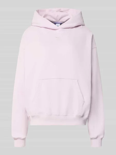 Oversized bluza z kapturem z mieszanki bawełny Nike różowa