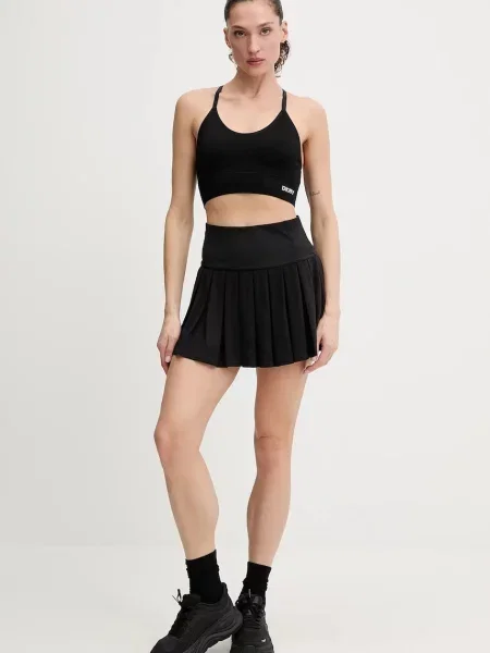 Юбка мини Dkny клеш черная