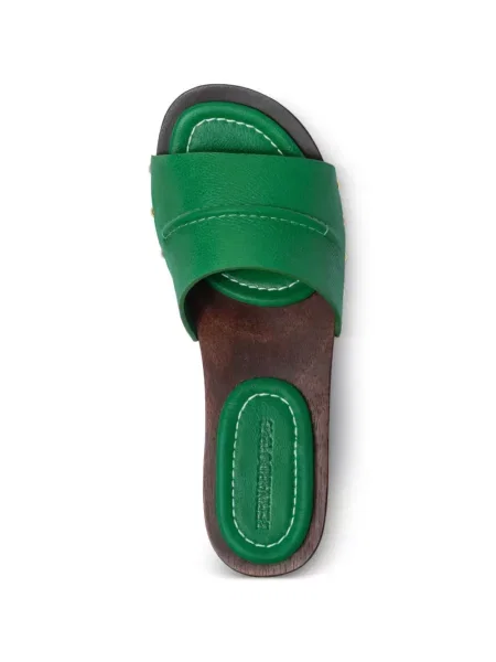 Sandale Bernardo cu tepi verde