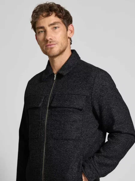 Kurtka koszulowa z na piersi model ‘RUSSEL’ Jack & Jones Premium