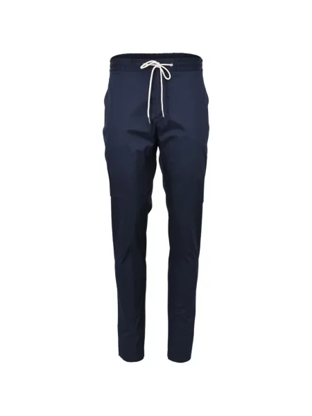 Zúžené kalhoty Tombolini se stahovací šňůrkou modré