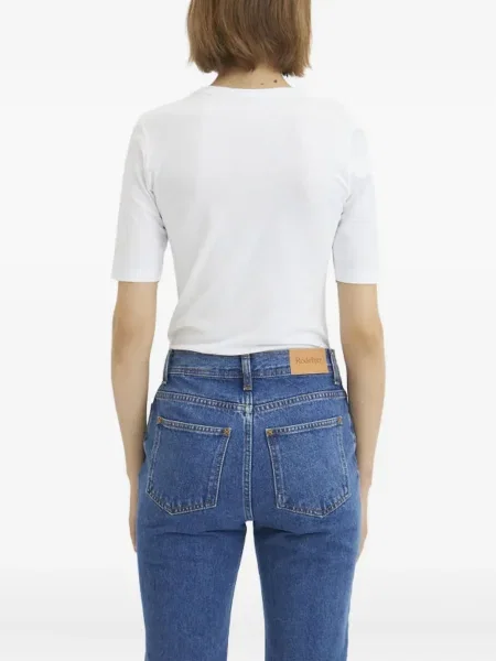 Tricou Rodebjer scurt alb