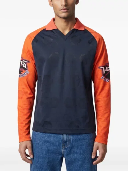 Koszulka Versace Jeans Couture pomarańczowa