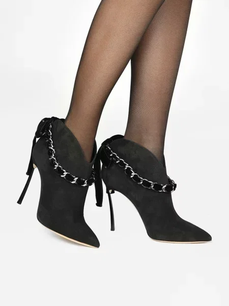 Ботильоны Casadei черные