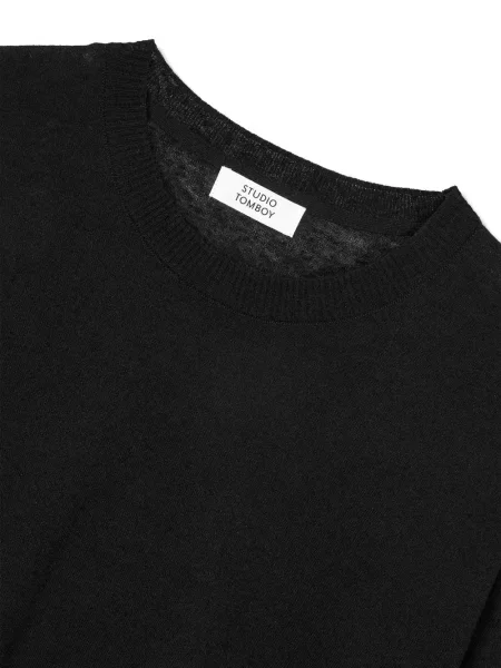 Scurt tricou Tomboy negru