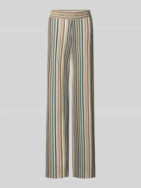 Spodnie materiałowe o kroju straight fit z domieszką model Allison' Cambio białe