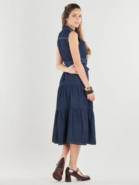 Öltöny denim ruha Morgan kék
