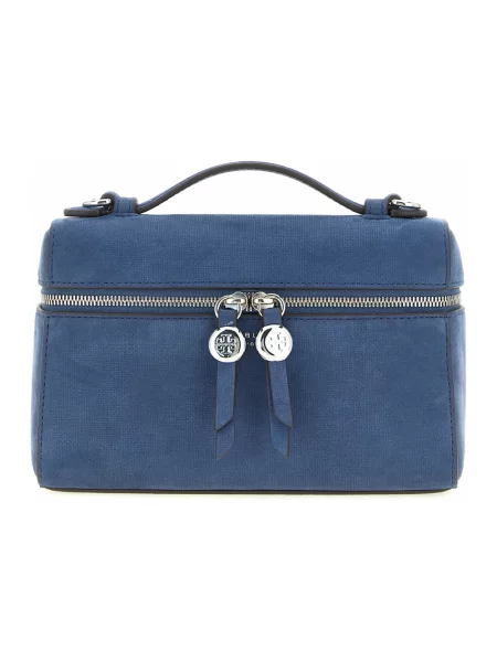 Torebka Tory Burch skórzana niebieska