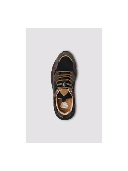Pantofi Flower Mountain cu model floral negru