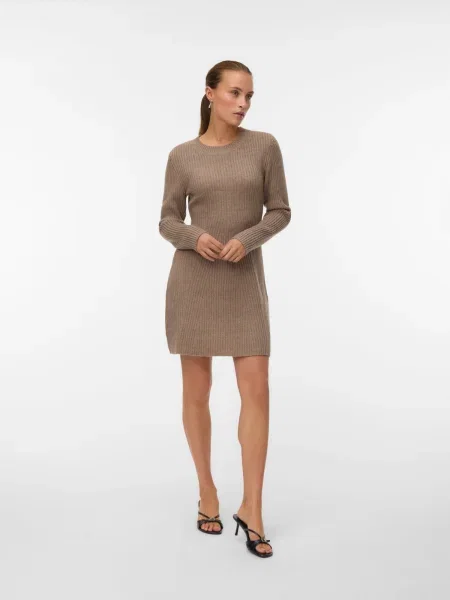 VERO MODA Rochie tricotat VMJOSANNA mokka maro