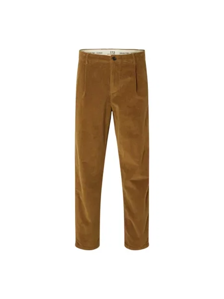 Сhinosy Selected Homme brązowe