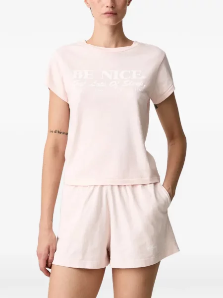 Tricou Sporty & Rich cu imagine roz
