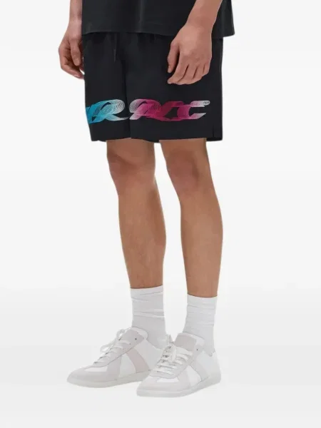 Krátké kraťasy Purple Brand s potiskem černé