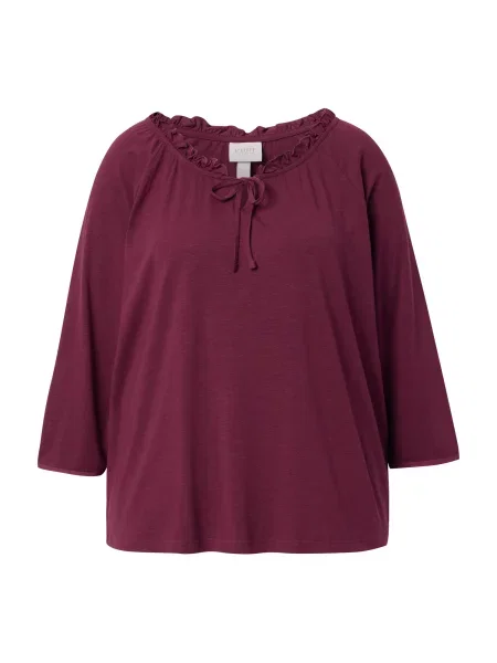 Ulla Popken Tricou vin roșu