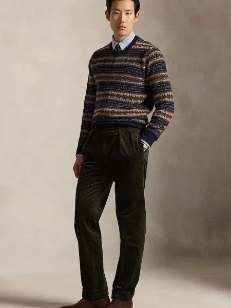 Polo Ralph Lauren sweter wełniany granatowy