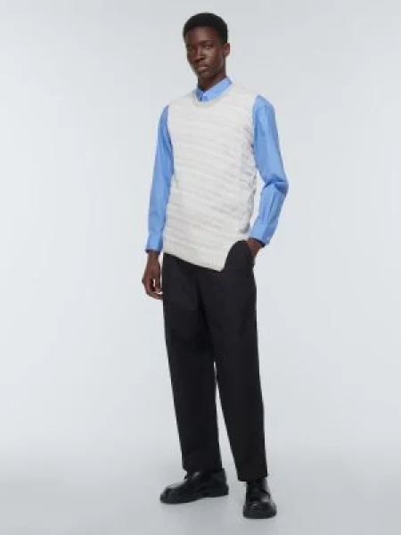 Gyapjú mellény Comme Des Garã§ons Shirt bézs