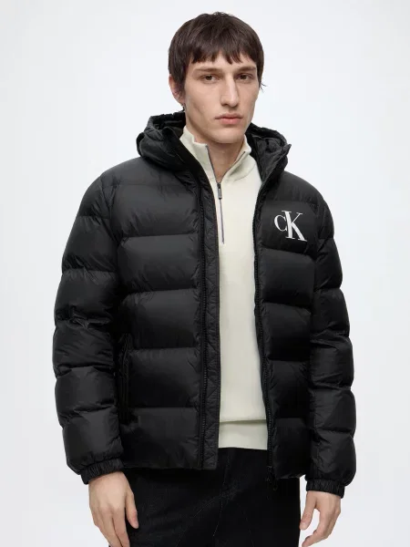 Džínsová bunda Calvin Klein Jeans čierna