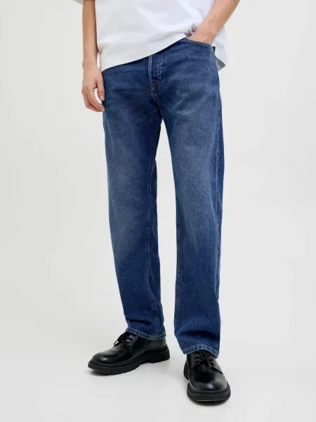 Прямі джинси JACK & JONES CHRIS ORIGINAL синій