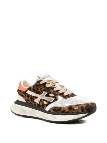 Leopárdmintás sneaker Premiata nyomtatás barna