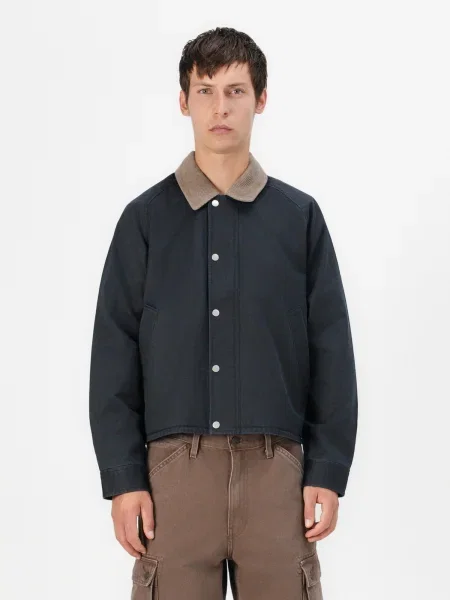 Kabát Abercrombie & Fitch sötétkék