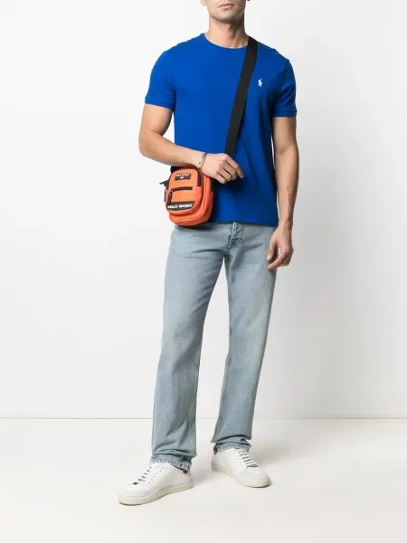 Siuvinėta polo marškinėliai Polo Ralph Lauren mėlyna