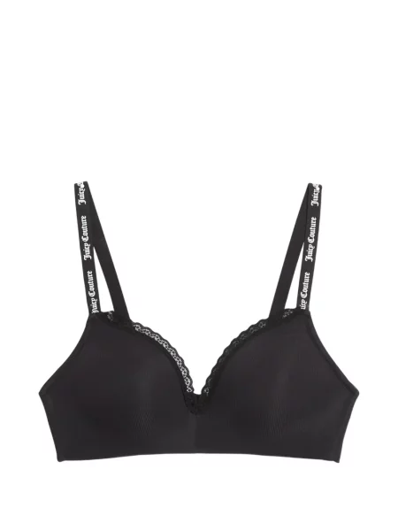 Sutien bralette Juicy Couture din dantelă negru