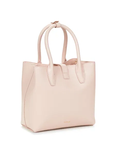 Geantă shopper Furla din piele bej