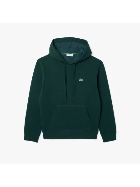 Lacoste Bluza Z Kapturem Pique Double Face O Luźnym Kroju szara