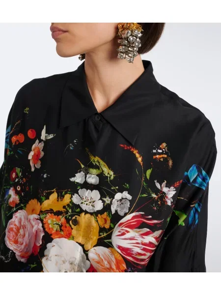 Rochie tip cămașă Dries Van Noten cu model floral