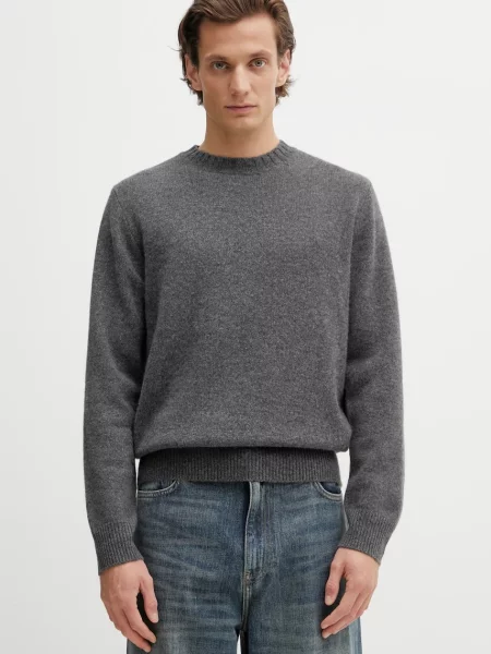 Vlněný svetr Sporty & Rich SRC Cashmere šedý