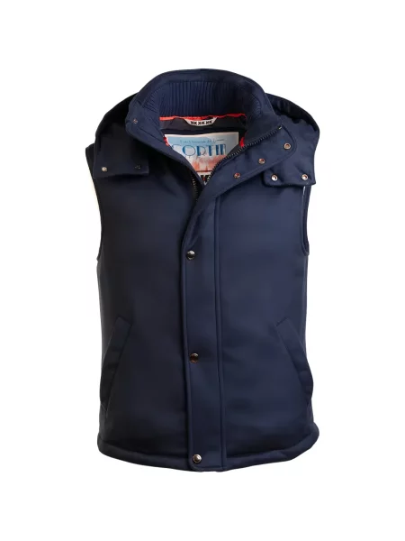 Vestă Kiton cu glugă albastru